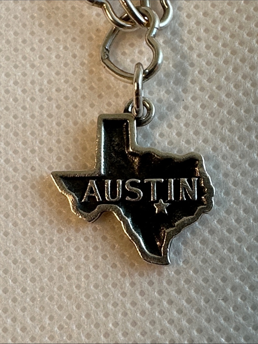James Avery Sterling Silver Austin Texas State Charm Pendant